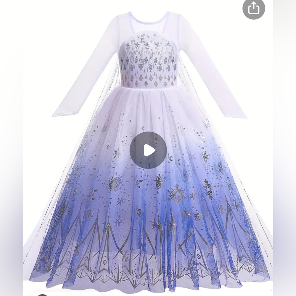 Never been worn elsa dress- frozen 2